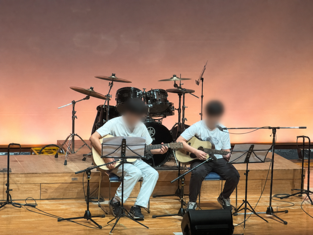 ジュニアギター&ドラムコンサートの様子