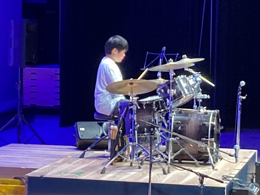 ジュニアドラム＆ギターコンサートの様子