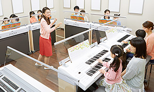 ヤマハ音楽教室のレッスン風景
